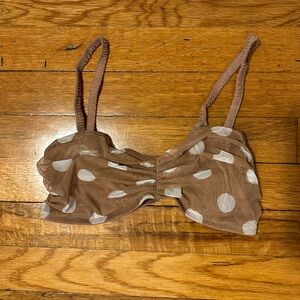 Sheer Polka-Dot Bralette